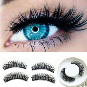 1 Pair 3D Magnetic Reusable False Eyelashes