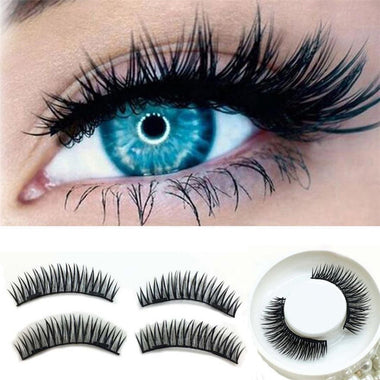 1 Pair 3D Magnetic Reusable False Eyelashes
