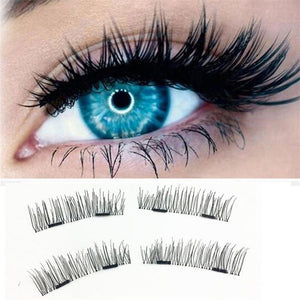 1 Pair 3D Magnetic Reusable False Eyelashes