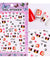 1 Sheet Embossed 3D Nail Stickers Blooming Flower