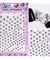 1 Sheet Embossed 3D Nail Stickers Blooming Flower