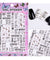 1 Sheet Embossed 3D Nail Stickers Blooming Flower