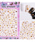 1 Sheet Embossed 3D Nail Stickers Blooming Flower