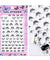 1 Sheet Embossed 3D Nail Stickers Blooming Flower