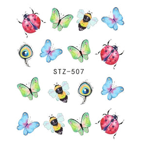 Nail Sticker Butterfly Flower