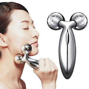 3D Roller Massager 360 Rotate Silver Thin Face